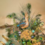 Isabloom kerstboom pauwen bovenzijde 1